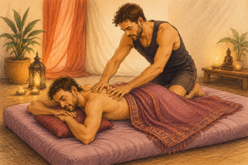 Groepsevent - massage voor EN door mannen
